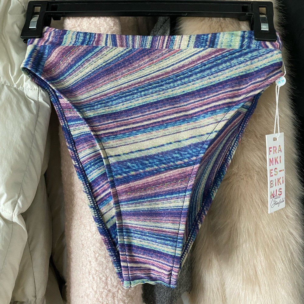Frankie's Bikinis Jeanette Lurex top